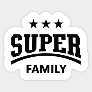 Super Family (Black) Sticker